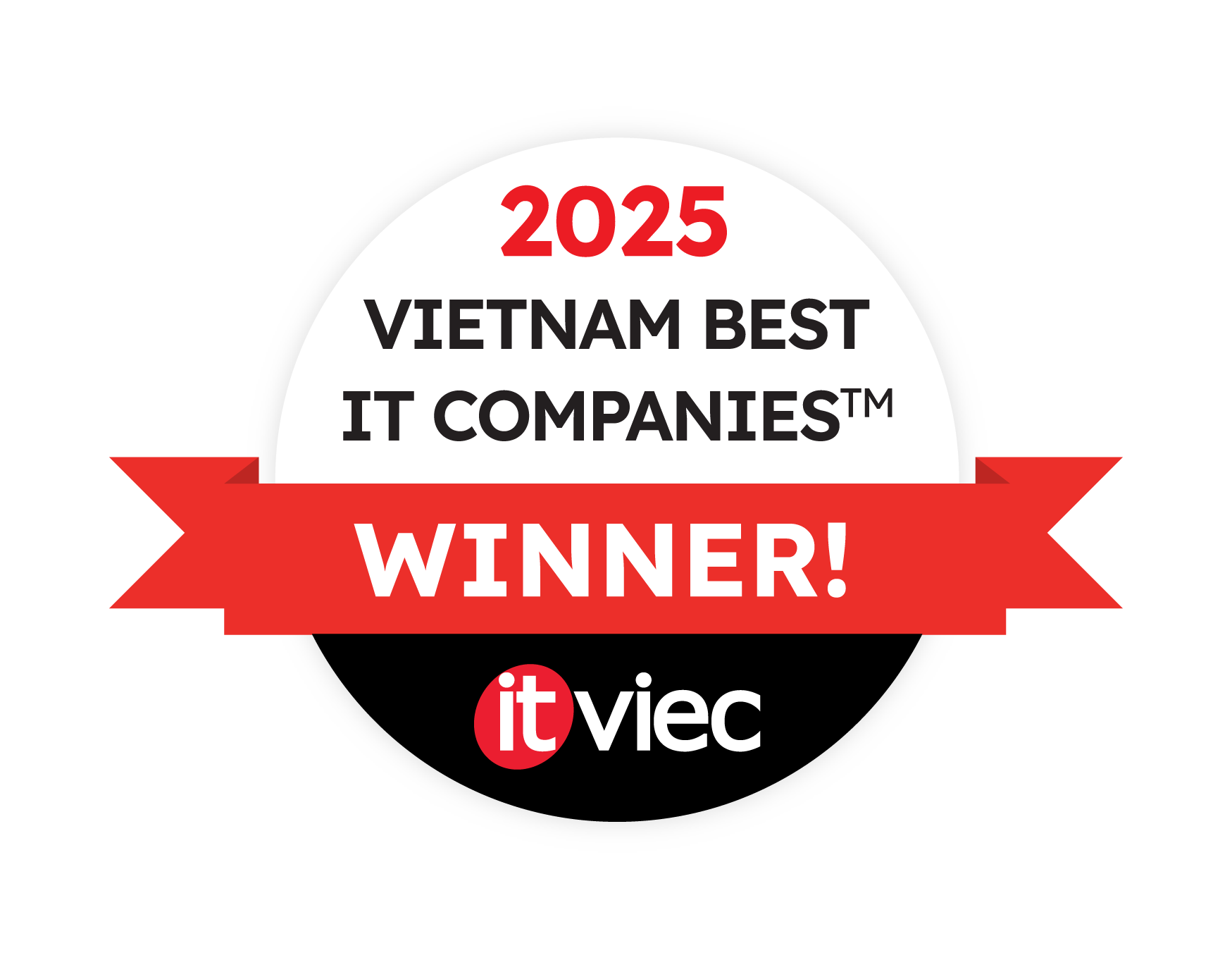 2025 Vietnam best IT companies winner Media banner background img