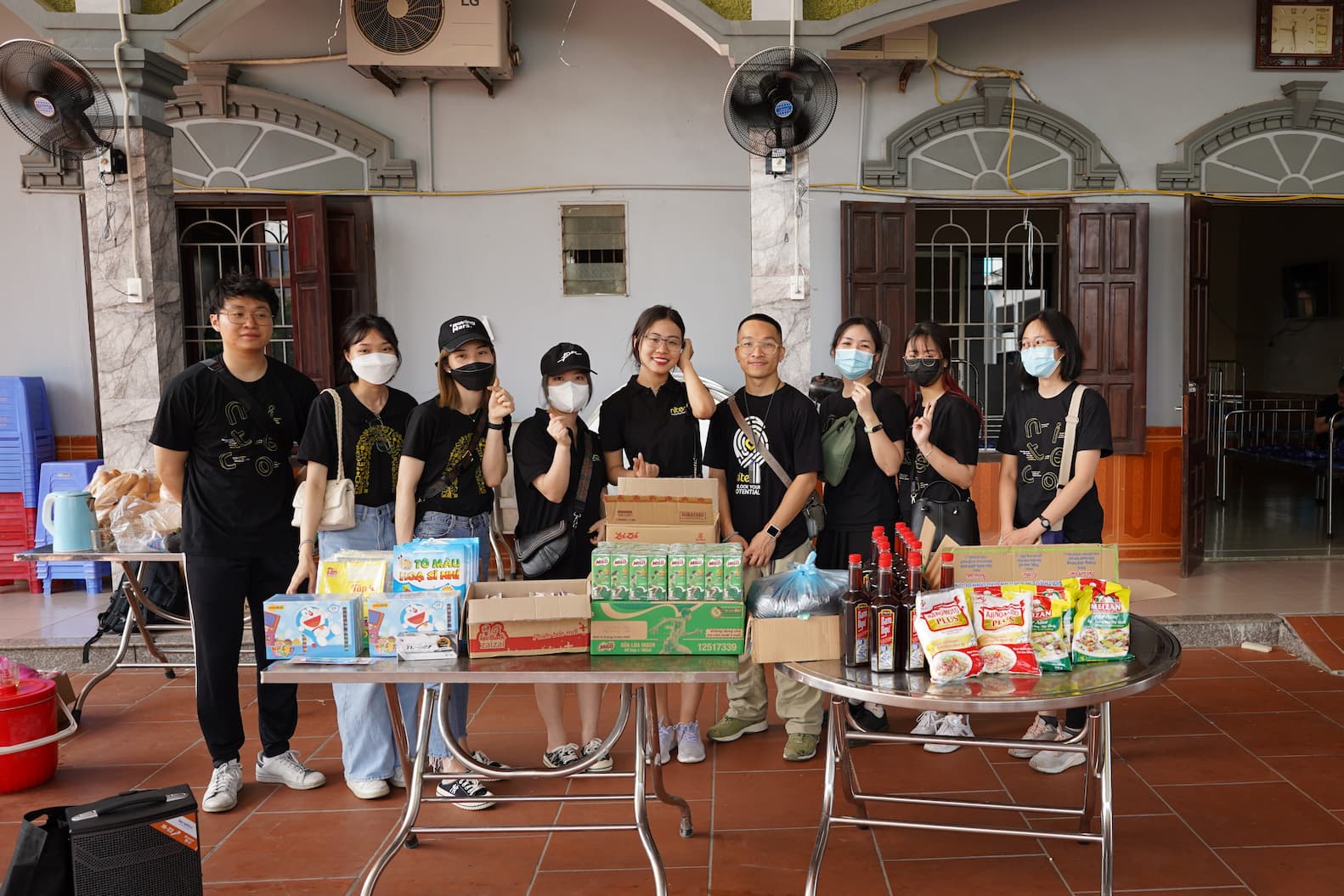 Gifts NICEF prepared for the children at the charitable home