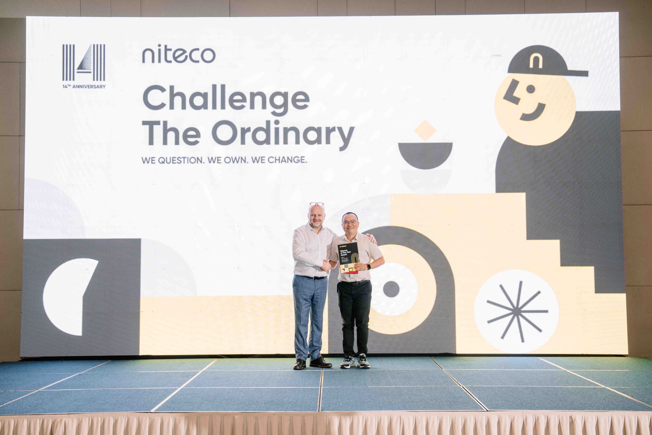 Niteco 14th anniversary celebration with Challenge The Ordinary award ceremony