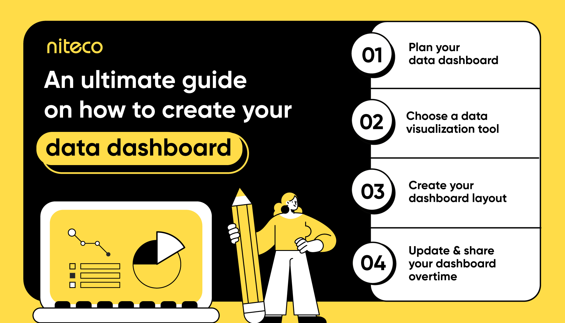 Ultimate guide on how to create your data dashboard with 4 key steps