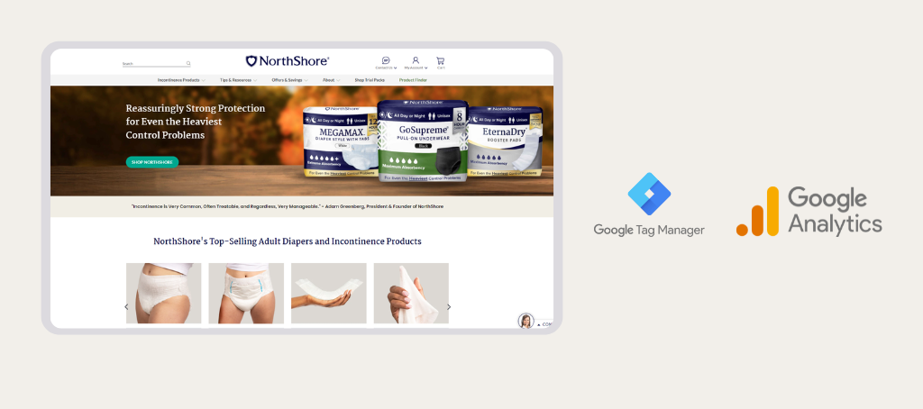 NorthShore adult diapers and incontinence products for heavy control problems