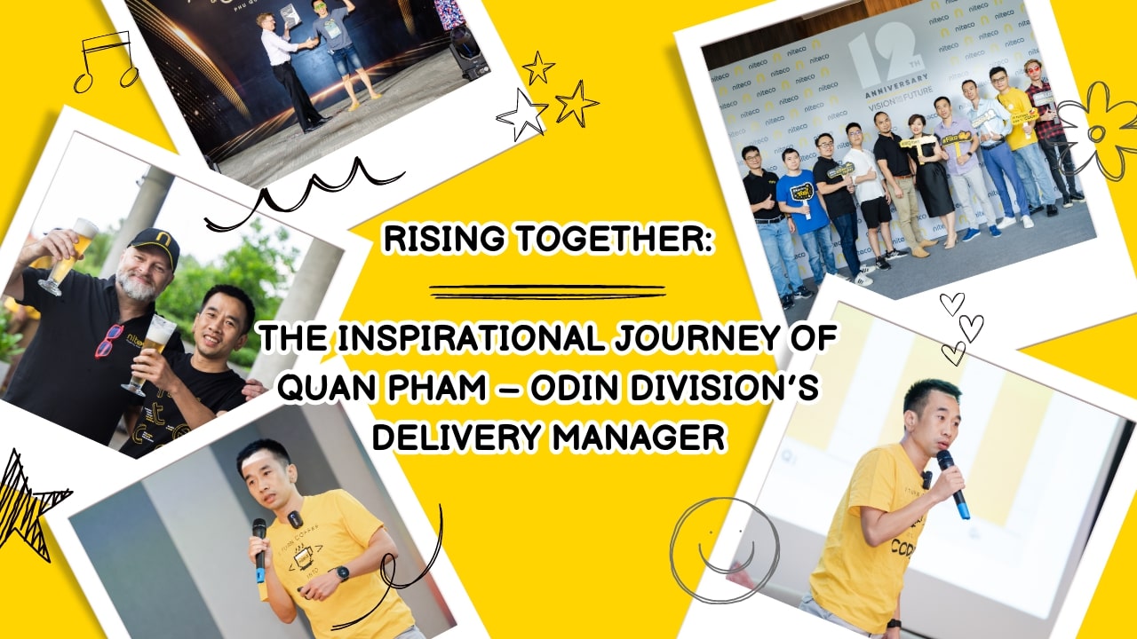 Quan Pham, Odin Division’s delivery manager, speaking at company events.