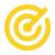 Target icon with concentric circles and arrow hitting the center in yellow