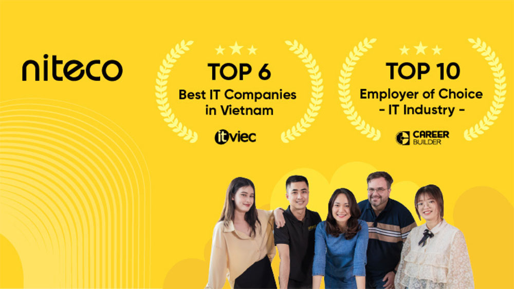 Niteco recognized as Top 6 Best IT Companies and Top 10 IT Employer in Vietnam