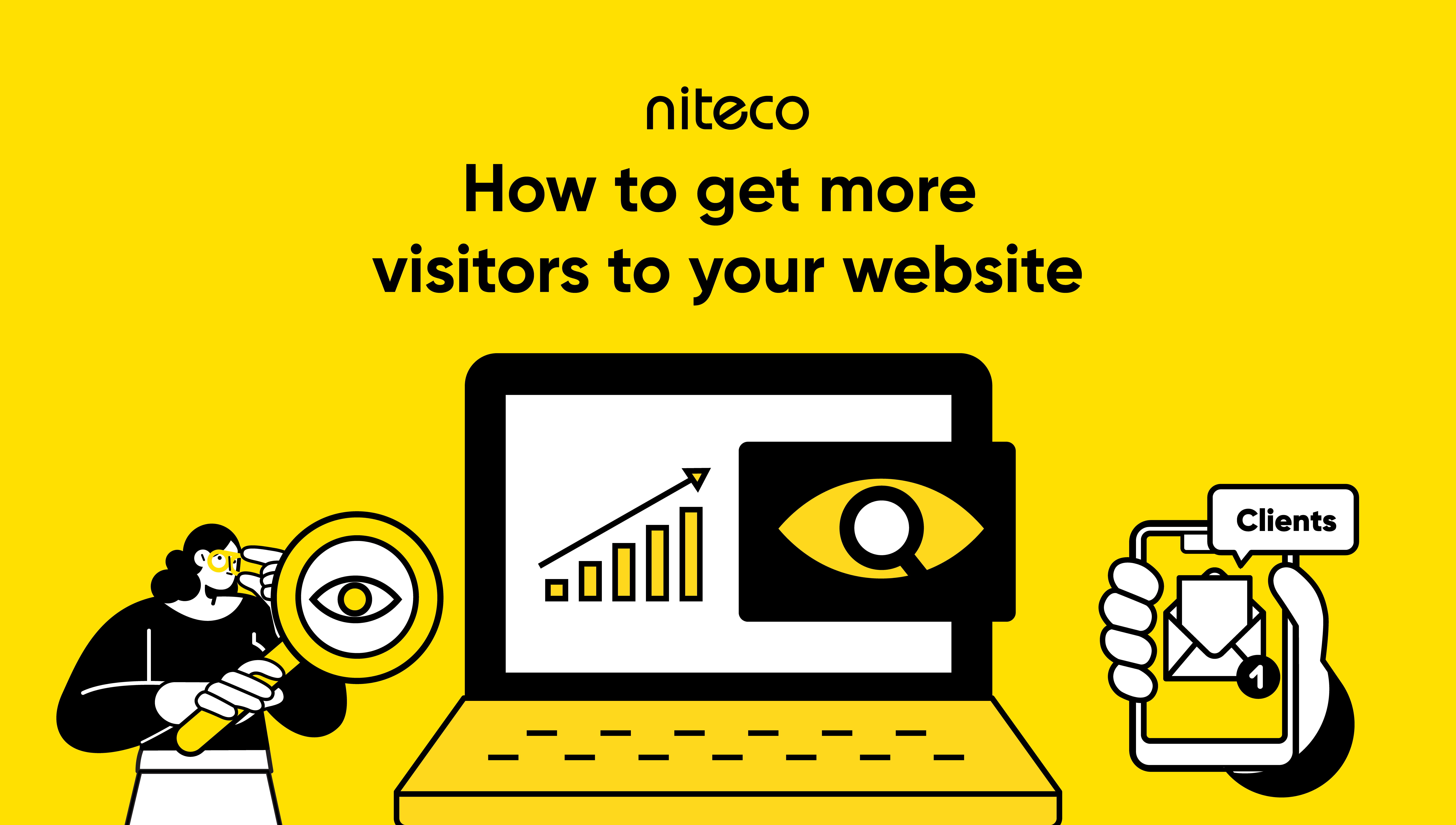 How to get more visitors to your website with growth chart and client messages