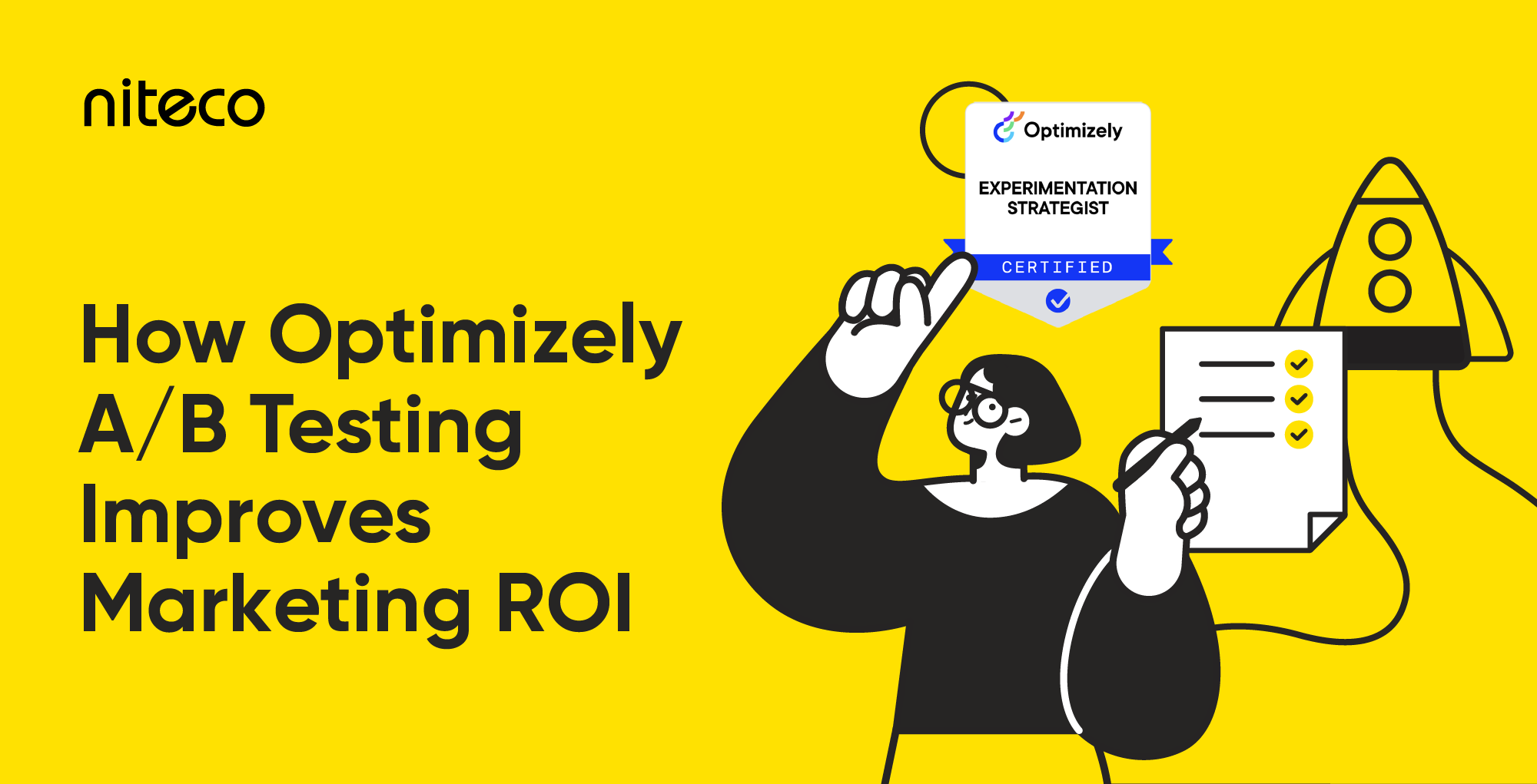 How Optimizely A/B Testing improves marketing ROI with certified strategist badge