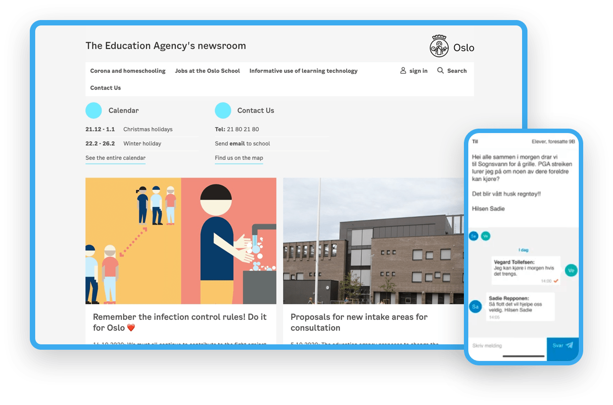 Creating a messaging solution for schools for CGI Creating a messaging solution for schools for CGI