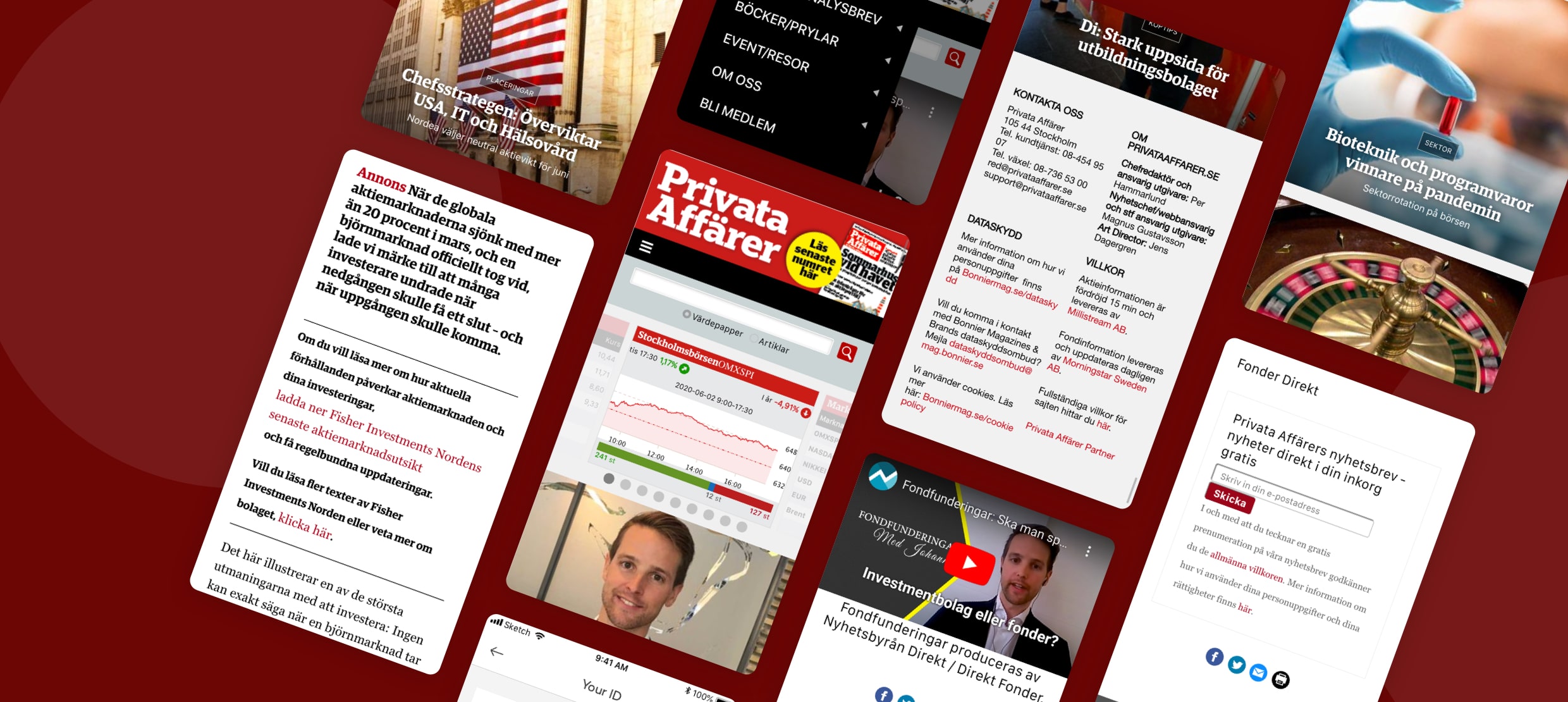 Privata Affärer financial news, stock market data, and investment updates on mobile.