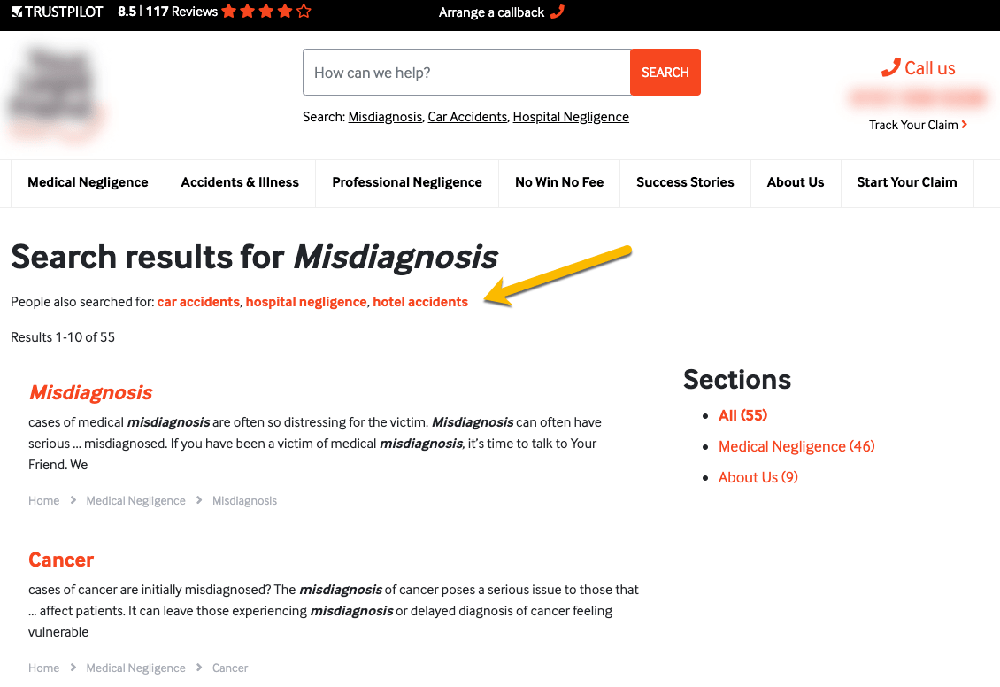 Search results for Misdiagnosis with related terms car accidents and hospital negligence
