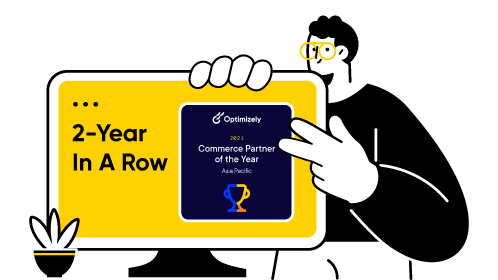 Optimizely 2021 Commerce Partner of the Year Asia Pacific, 2 years in a row